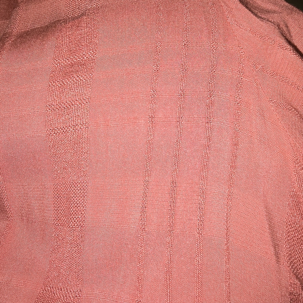 Boho Coral Long Sleeve Dress - Picture 6 of 7